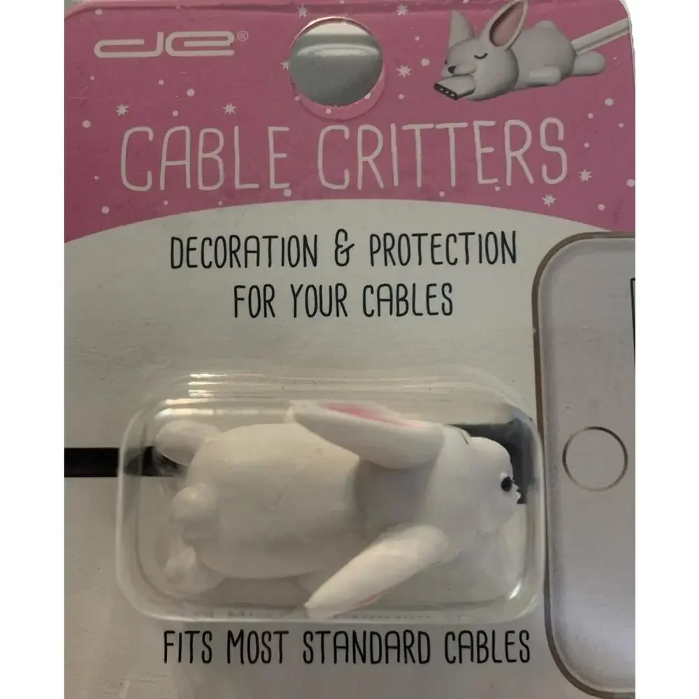 Bunny Cable Critter Phone Crd Protector/ Decoration BRAND NEW Cute Great GIFT!!